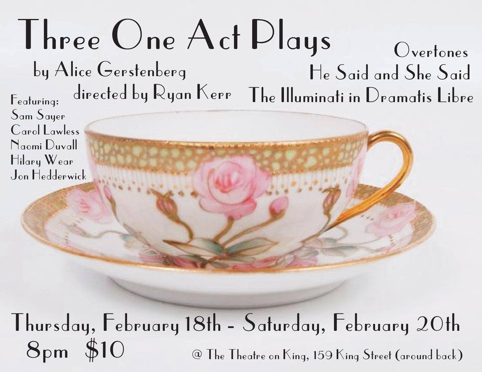 Three One Act Plays – Alice Gerstenberg